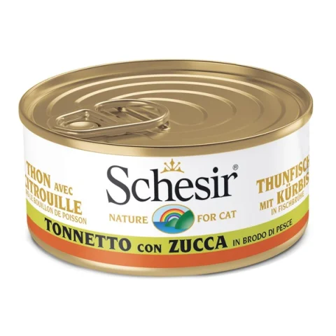 SCHESIR GATTO BRODO DI COTTURA TONNETTO ZUCCA 70GR (lattina) SCHESIR GATTO BRODO DI COTTURA TONNETTO ZUCCA 70GR (lattina)