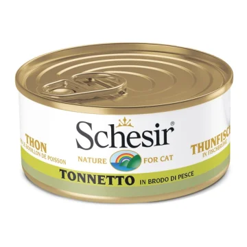 SCHESIR GATTO BRODO DI COTTURA TONNO 70GR (lattina)