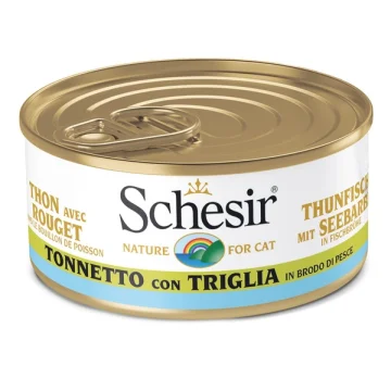 SCHESIR GATTO BRODO DI COTTURA TONNETTO TRIGLIA 70GR (lattina)