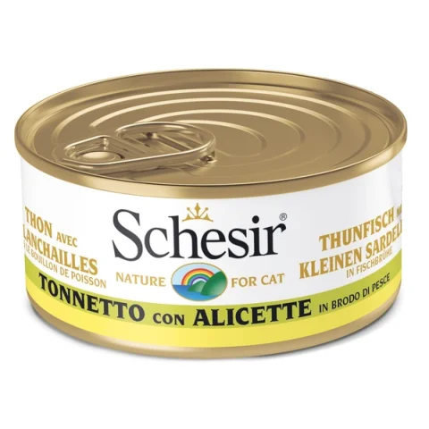 SCHESIR GATTO BRODO DI COTTURA TONNETTO ALICETTE 70GR (lattina)