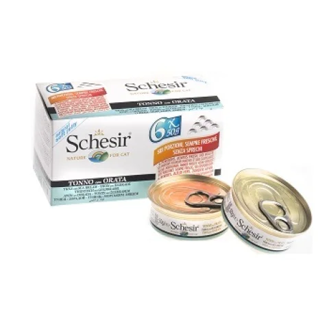 SCHESIR GATTO JELLY TONNO ORATA 6x50GR (lattina) MULTIPACK