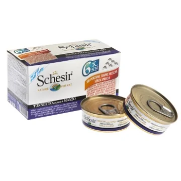 SCHESIR GATTO JELLY TONNO MANZO 6x50GR (lattina) MULTIPACK