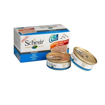 SCHESIR GATTO BRODO DI COTTURA TONNO 6x50GR (lattina) MULTIPACK