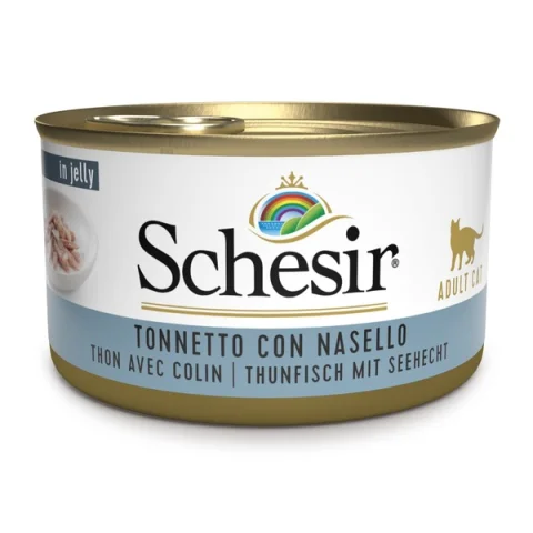 SCHESIR GATTO JELLY TONNETTO NASELLO 70GR (lattina)