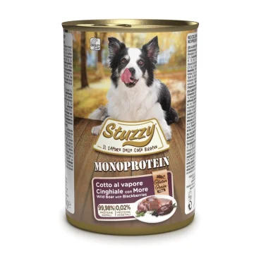 STUZZY CANE MONOPROTEICO ADULT CINGHIALE MORE 400GR (lattina)