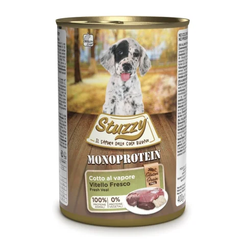STUZZY CANE MONOPROTEICO PUPPY VITELLO 400GR (lattina)