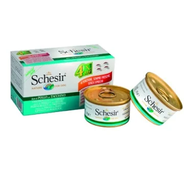 SCHESIR CANE JELLY POLLO PROSCIUTTO 4x85GR (lattina) MULTIPACK