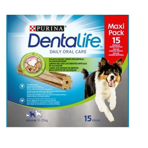 NESTLE' PURINA CANE SNACK DENTALIFE MEDIUM 15 STICKS 345GR