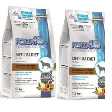 FORZA10 CANE DIET MEDIUM CAVALLO PISELLI 1,5KG
