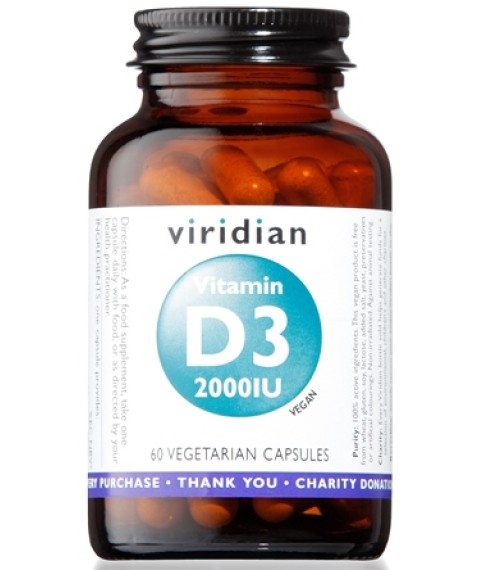 Vitamin D3 2000 IU 60 capsule Integratore di vitamina D3 per ossa e sistema immunitario
