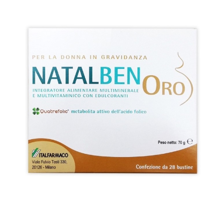 Natalben Oro 28 Bustine - Integratore alimentare per la donna in gravidanza