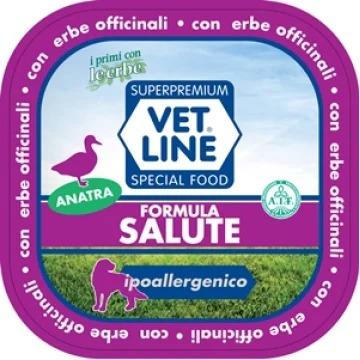 OLISTIKA VET LINE CANE SALUTE IPOALLERGENICO ANATRA PATATE 150GR (vaschetta)