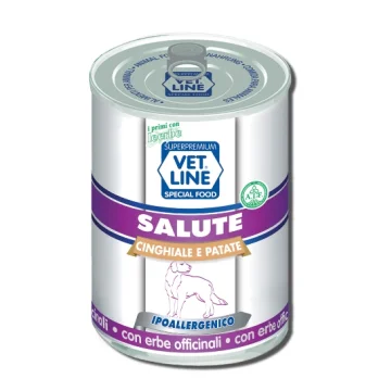 OLISTIKA VET LINE CANE SALUTE IPOALLERGENICO CINGHIALE PATATE 400GR (lattina)