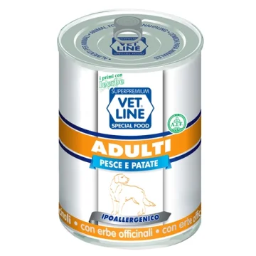 OLISTIKA VET LINE CANE ADULT PESCE PATATE 400GR (lattina)