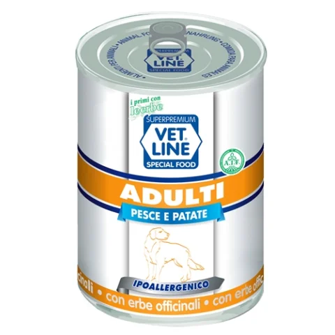 OLISTIKA VET LINE CANE ADULT PESCE PATATE 400GR (lattina)