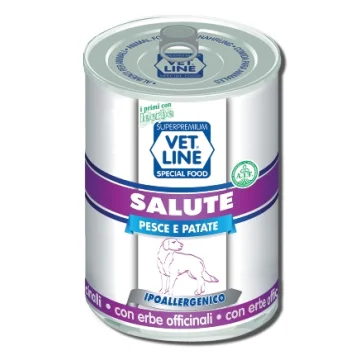 OLISTIKA VET LINE CANE SALUTE IPOALLERGENICO PESCE PATATE 400GR (lattina)