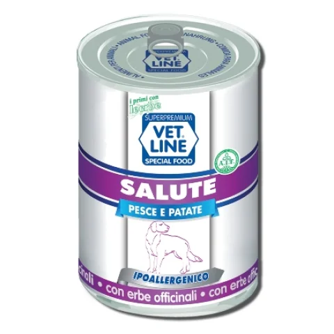 OLISTIKA VET LINE CANE SALUTE IPOALLERGENICO PESCE PATATE 400GR (lattina)