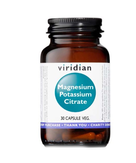 VIRIDIAN MG+K Citrate 30 Cps