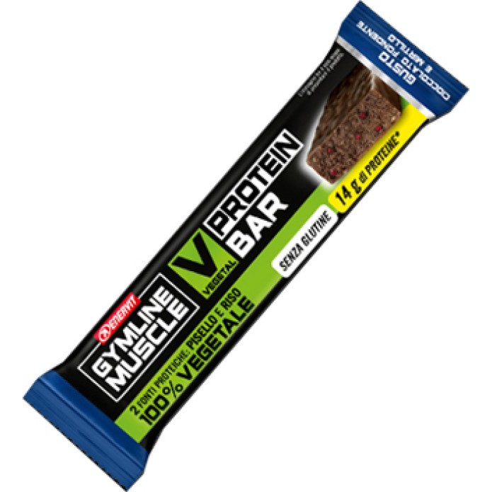 Gymline Muscle Vegetal Protein Bar Barretta Gusto Cioccolato Fondente E Mirtillo 60 gr