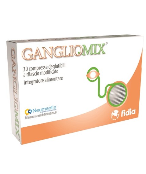 Gangliomix 30 compresse Integratore per l'attività cerebrale e la funzione visiva