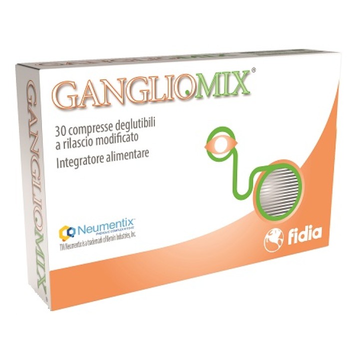 Gangliomix 30 compresse Integratore per l'attività cerebrale e la funzione visiva
