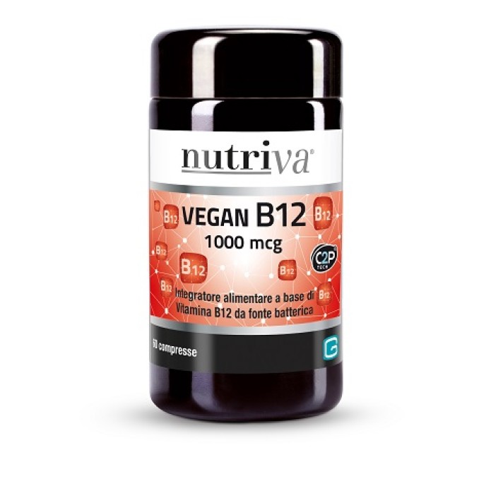 Nutriva Vegan B12 60 compresse 1000 mcg Integratore di vitamina B12