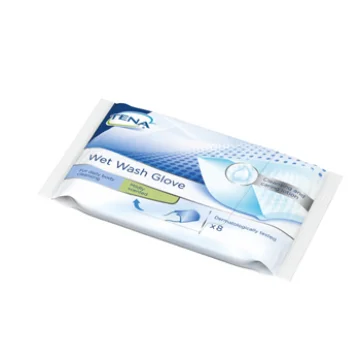 TENA WET WASH GLOVE 8PZ 1116