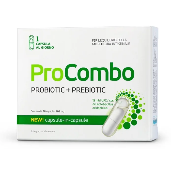 Procombo Integratore per il Benessere della Flora Intestinale 10 Capsule