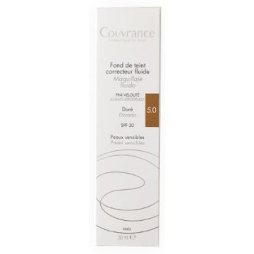 Avène Couvrance Fondotinta Fluido 5.0 Dorato 30 ml
