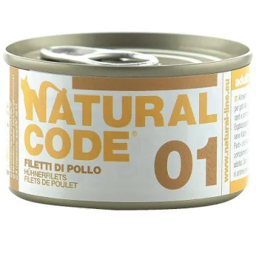 NATURAL CODE GATTO 01 POLLO 85GR (lattina)