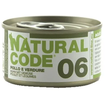 NATURAL CODE GATTO 06 POLLO VERDURE 85GR (lattina)