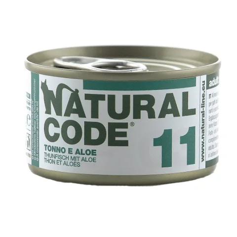 NATURAL CODE GATTO 11 TONNO ALOE 85GR (lattina)