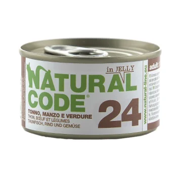 NATURAL CODE GATTO 24 JELLY TONNO MANZO VERDURE 85GR (lattina)