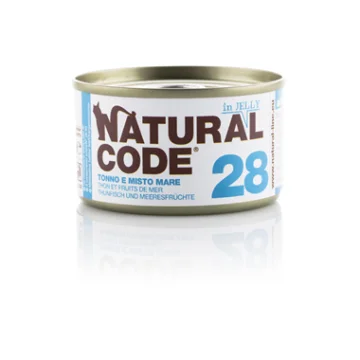 NATURAL CODE GATTO 28 JELLY TONNO MISTO MARE 85GR (lattina)