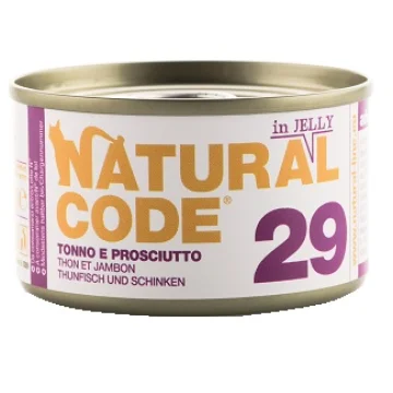 NATURAL CODE GATTO 29 JELLY TONNO PROSCIUTTO 85GR (lattina)