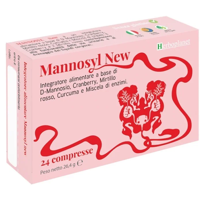 Mannysol New 24 Compresse Integratore per il Drenaggio dei Liquidi Corporei