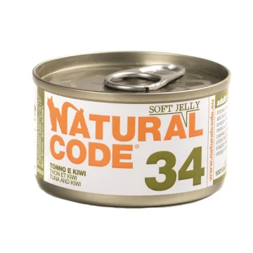 NATURAL CODE GATTO 34 TONNO KIWI 85GR (lattina)