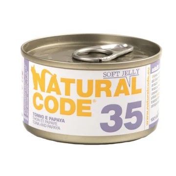 NATURAL CODE GATTO 35 TONNO PAPAYA 85GR (lattina)