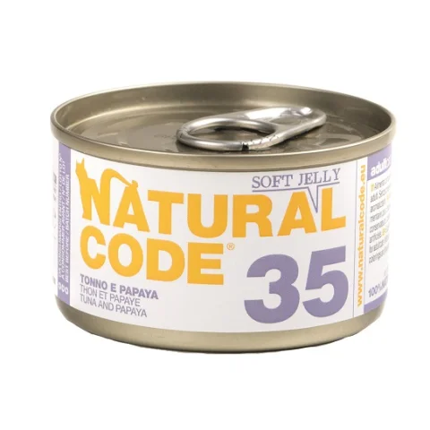 NATURAL CODE GATTO 35 TONNO PAPAYA 85GR (lattina)