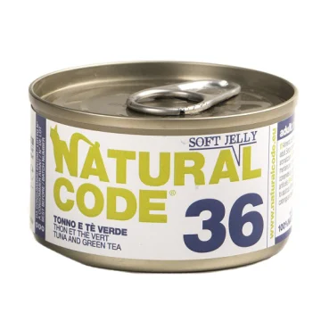 NATURAL CODE GATTO 36 TONNO TE' VERDE 85GR (lattina)
