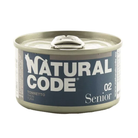 NATURAL CODE GATTO SENIOR 02 TONNO 85GR (lattina)