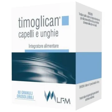 Timoglican Capelli Unghie 60 granuli Integratore per la crescita dei capelli e delle unghie