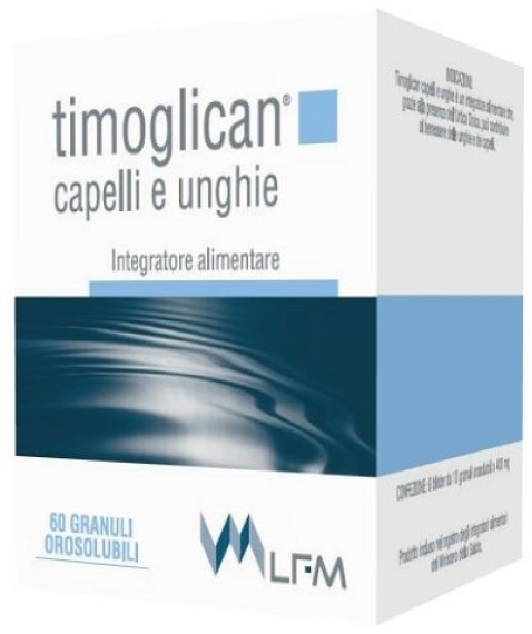 Timoglican Capelli Unghie 60 granuli Integratore per la crescita dei capelli e delle unghie