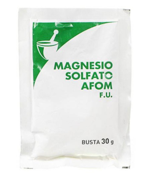Magnesio Solfato 1 Bustina 30 g AFOM - Integratore Contro la Stitichezza
