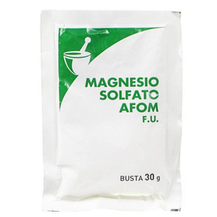 Magnesio Solfato 1 Bustina 30 g AFOM - Integratore Contro la Stitichezza