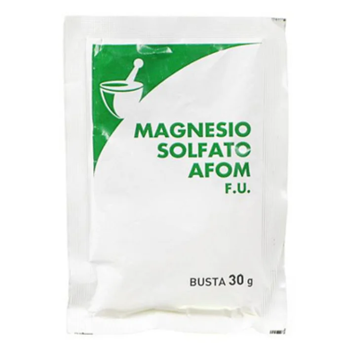 Magnesio Solfato 1 Bustina 30 g AFOM - Integratore Contro la Stitichezza