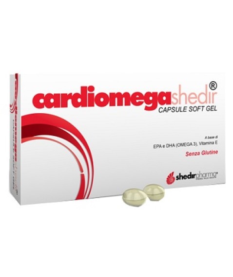 Cardiomega Shedir 30 Capsule Molli -A Base Di Omega 3 e Vitamina E per la Funzione Cardiaca