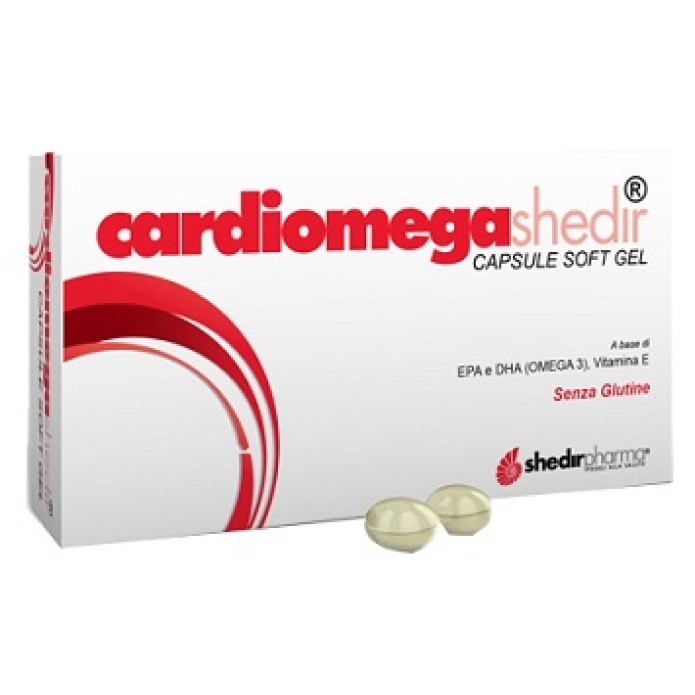 Cardiomega Shedir 30 Capsule Molli -A Base Di Omega 3 e Vitamina E per la Funzione Cardiaca
