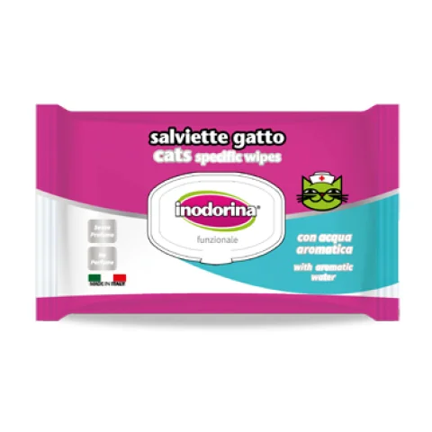 INODORINA SALVIETTE GATTO 40PZ
