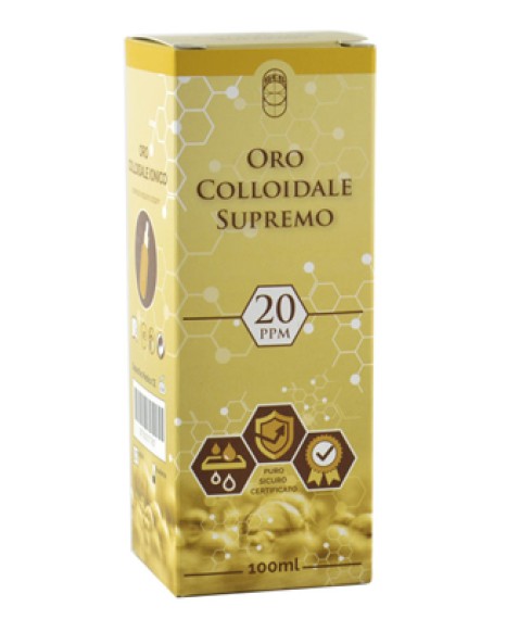 Oro Colloidale Ionico Supremo 20 Ppm 100 Ml – Spray E Contagocce